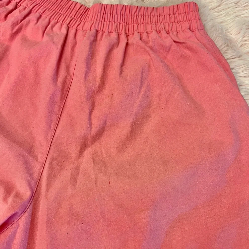 Victoria Harbor Vintage 80s 90s Pink White Stripe Pull On Shorts Sz M As‎ Is